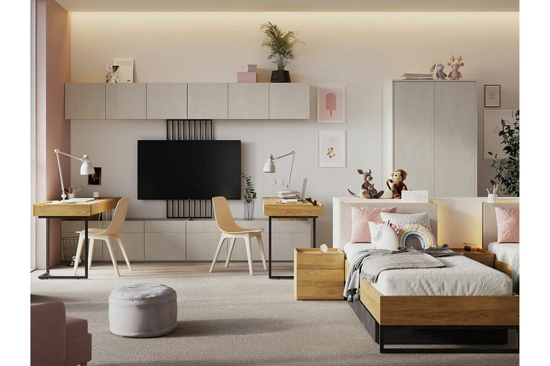 Rathmore Möbelset För Barnrum - Svart - Products - Möbler - Barnmöbler - Barnmöbelset