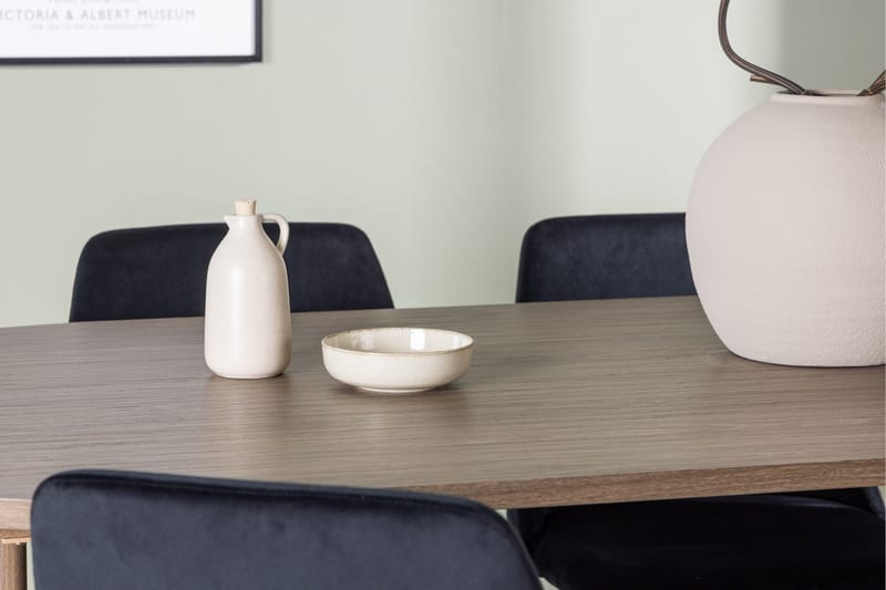 Andy Matgrupp 180 cm Oval med 4 Night stolar - Svart - Products - Möbler - Bord & matgrupp - Matgrupp