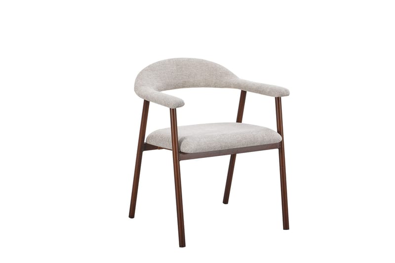 Arvo Matgrupp runt 120 cm Travertin med 4 Ronja Matstolar - Valnöt - Products - Möbler - Bord & matgrupp - Matgrupp