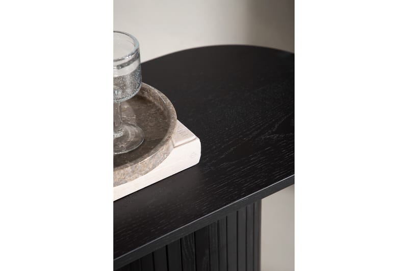 Bianca Sidobord 130x40x72 cm Oval - Svart - Products - Möbler - Bord & matgrupp - Avlastningsbord & sidobord - Brickbord & småbord