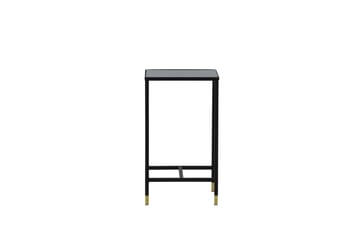 Dipp Sängbord 40 cm Marmormönster - Glas/Svart/Grå - Products - Möbler - Bord & matgrupp - Avlastningsbord & sidobord - Sängbord & nattduksbord