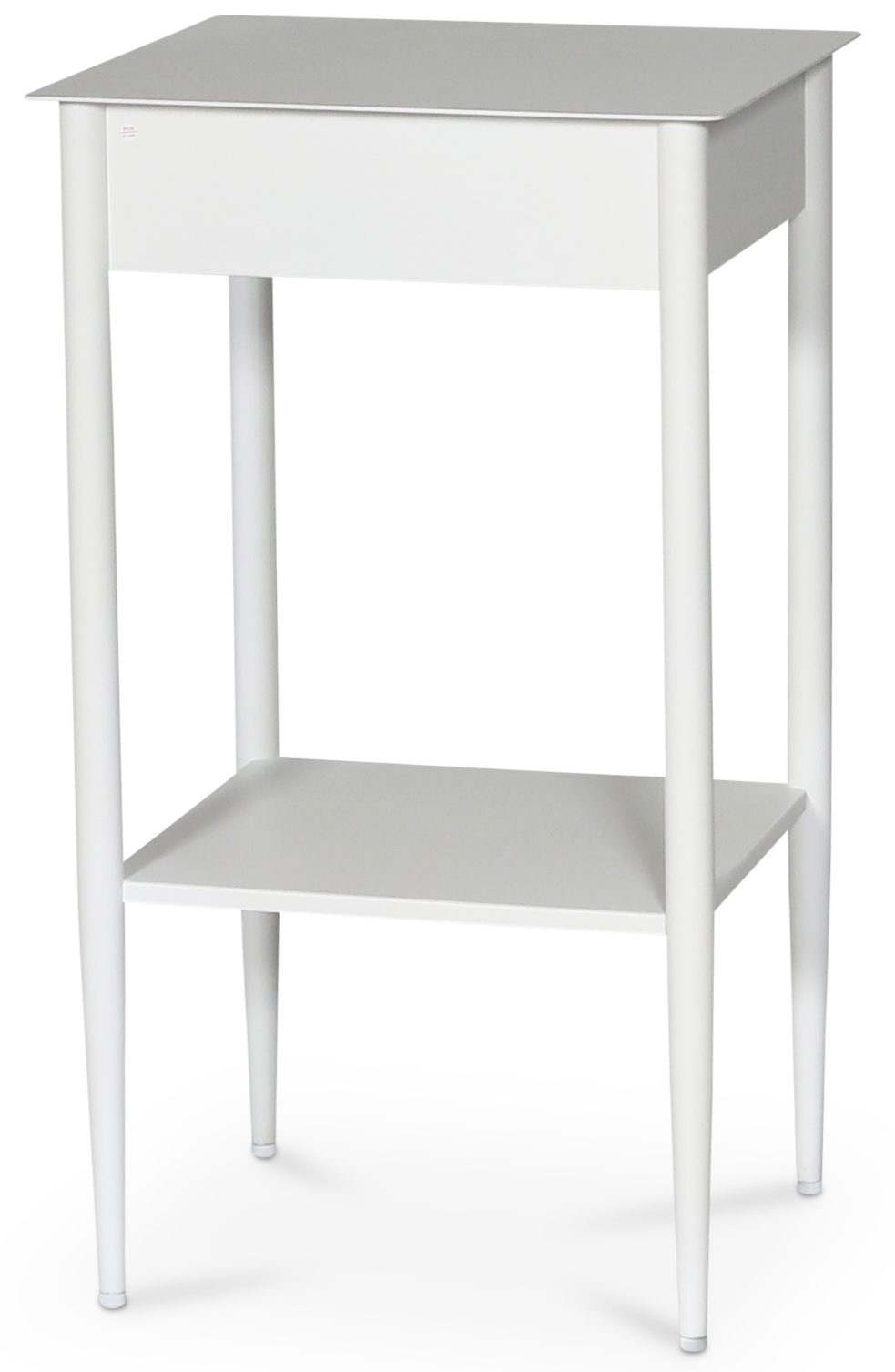 Flash sängbord - Vit metall / Mässing - Vit - Products - Möbler - Bord & matgrupp - Avlastningsbord & sidobord - Sängbord & nattduksbord
