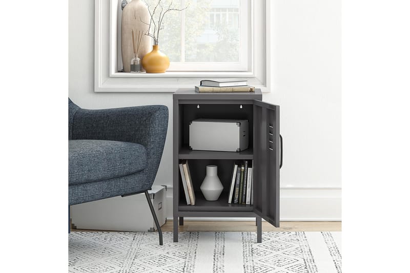 Franklin Sidobord 38x40 cm Grå - Dorel Home - Products - Möbler - Bord & matgrupp - Avlastningsbord & sidobord - Brickbord & småbord