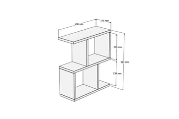 Huskey Sidobord 45 cm - Vit - Products - Möbler - Bord & matgrupp - Avlastningsbord & sidobord - Brickbord & småbord