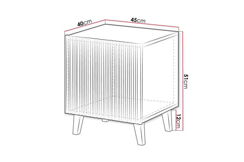 Juniskär Sängbord Fyrkantig Svart|Guld - Products - Möbler - Bord & matgrupp - Avlastningsbord & sidobord - Sängbord & nattduksbord
