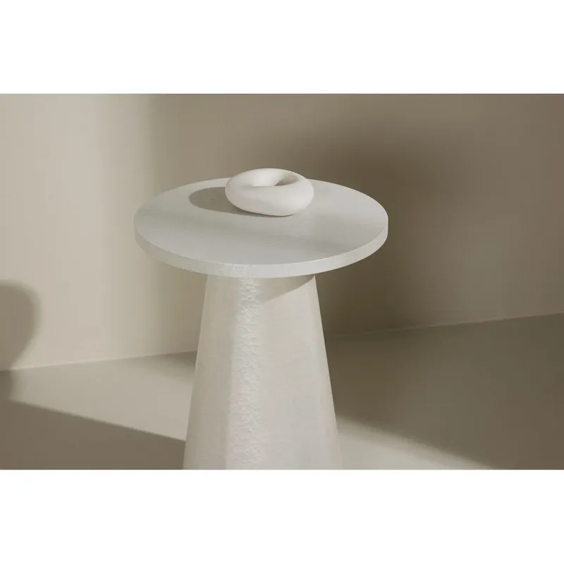 Lanzo Sidobord 35 cm - Vit - Products - Möbler - Bord & matgrupp - Avlastningsbord & sidobord - Brickbord & småbord