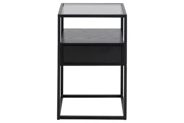 Sakila Sängbord 35 cm - Svart - Products - Möbler - Bord & matgrupp - Avlastningsbord & sidobord - Sängbord & nattduksbord