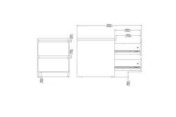 Salomns Sängbord 40,4 cm - Vit - Products - Möbler - Bord & matgrupp - Avlastningsbord & sidobord - Sängbord & nattduksbord