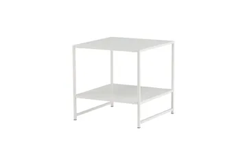 Staal Sidobord med Hylla - Vit - Products - Möbler - Bord & matgrupp - Avlastningsbord & sidobord - Brickbord & småbord