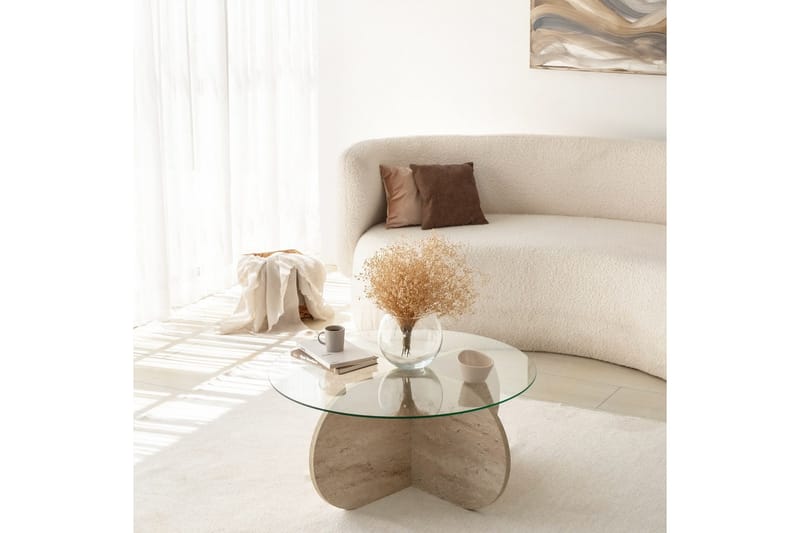 Bengul Soffbord 75 cm - Beige - Products - Möbler - Bord & matgrupp - Soffbord