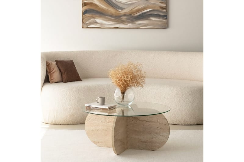 Bengul Soffbord 75 cm - Beige - Products - Möbler - Bord & matgrupp - Soffbord