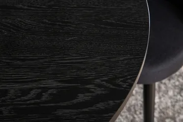 Bianca Matgrupp 110 cm Rund med 4 Velvet stolar - Svart - Products - Möbler - Bord & matgrupp - Matgrupp