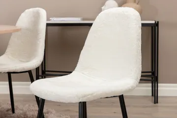 Bianca Matgrupp 110 cm Rund med 4 Polar stolar - Svart - Products - Möbler - Bord & matgrupp - Matgrupp