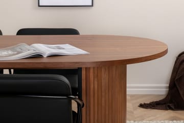 Bianca Matgrupp 200 cm Oval med 4 Tvista stolar - Svart - Products - Möbler - Bord & matgrupp - Matgrupp