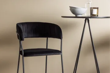 Bistro Matgrupp 60 cm Rund med 2 Lui stolar - Svart - Products - Möbler - Bord & matgrupp - Matgrupp