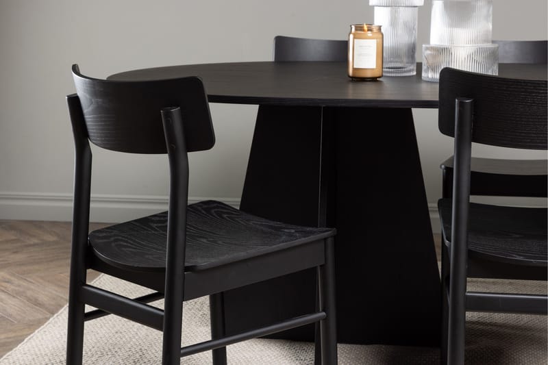 Bootcut Matgrupp + 6 stolar - Svart - Products - Möbler - Bord & matgrupp - Matgrupp