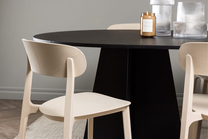 Bootcut Matgrupp 230 cm Oval med 6 Åstol stolar - Svart - Products - Möbler - Bord & matgrupp - Matgrupp