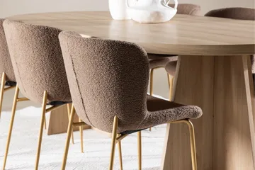 Bootcut Matgrupp 230 cm Rektangulär med 6 Modesto stolar - Whitewash/Brun - Products - Möbler - Bord & matgrupp - Matgrupp