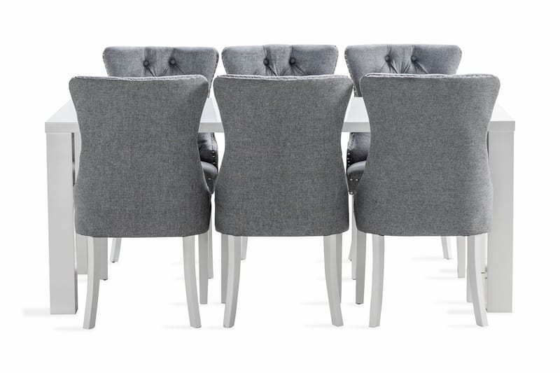 Cibus Matgrupp 180 cm inkl 6 Bergviken Stolar - Vit - Products - Möbler - Bord & matgrupp - Matgrupp