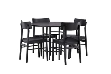 Copenhagen Matgrupp + 4 stolar Rektangulär - Svart - Products - Möbler - Bord & matgrupp - Matgrupp