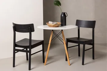 Danburi Matgrupp 60 cm Rund med 2 Montros stolar - Svart - Products - Möbler - Bord & matgrupp - Matgrupp