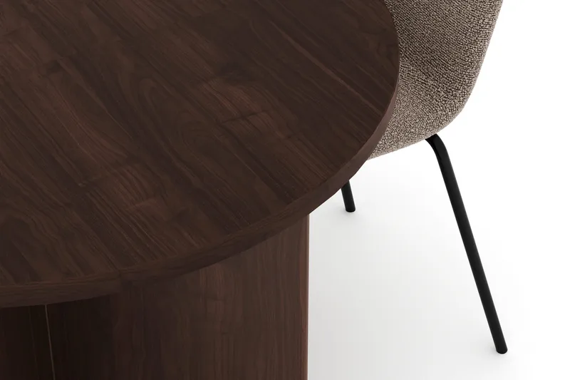 Dano Matbord 180 cm  med 4 Katy Matstolar - Valnöt / Greige - Products - Möbler - Bord & matgrupp - Matgrupp