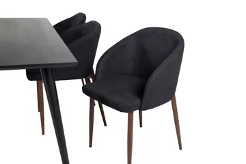 Dipp Matgrupp 180 cm Rektangulär med 6 Arch stolar - Svart - Products - Möbler - Bord & matgrupp - Matgrupp