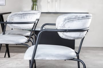 Dipp Matgrupp 180 cm Rektangulär med 6 Arrow stolar - Svart - Products - Möbler - Bord & matgrupp - Matgrupp