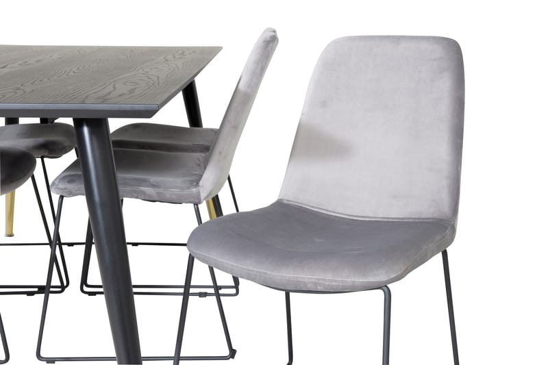 Dipp Matgrupp 180 cm Rektangulär med 6 Muce stolar - Svart/Guld - Products - Möbler - Bord & matgrupp - Matgrupp