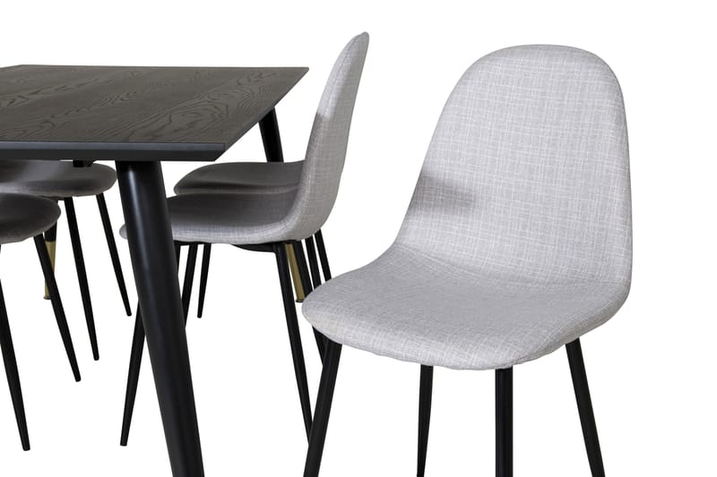 Dipp Matgrupp 180 cm Rektangulär med 6 Polar stolar - Svart/Guld - Products - Möbler - Bord & matgrupp - Matgrupp