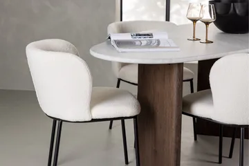 Edina Matgrupp 180 cm Oval med 4 Edina Stolar - Mocca - Products - Möbler - Bord & matgrupp - Matgrupp