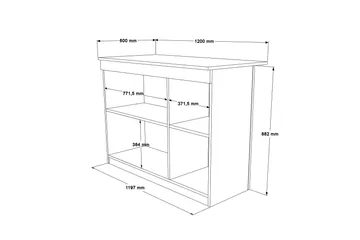 Ermanno Barbord 120 cm - Ek - Products - Möbler - Bord & matgrupp - Barbord & ståbord