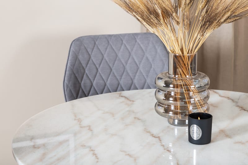 Estelle Matgrupp 106 cm Rund med 4 Gemma stolar - Svart - Products - Möbler - Bord & matgrupp - Matgrupp