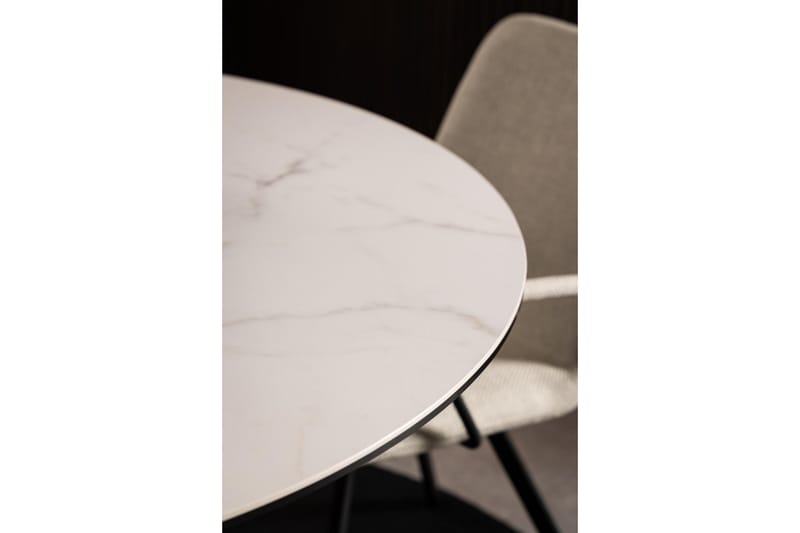 Ganesh Matbord 119 cm Rund - Vit - Products - Möbler - Bord & matgrupp - Matbord & köksbord