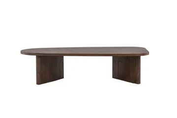 Grönvik Ovalt Soffbord 130x65 cm - Mörkbrunt / Valnöt / Trä - Products - Möbler - Bord & matgrupp - Soffbord