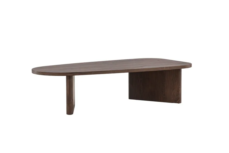 Grönvik Ovalt Soffbord 130x65 cm - Mörkbrunt/Valnöt/Trä - Products - Möbler - Bord & matgrupp - Soffbord