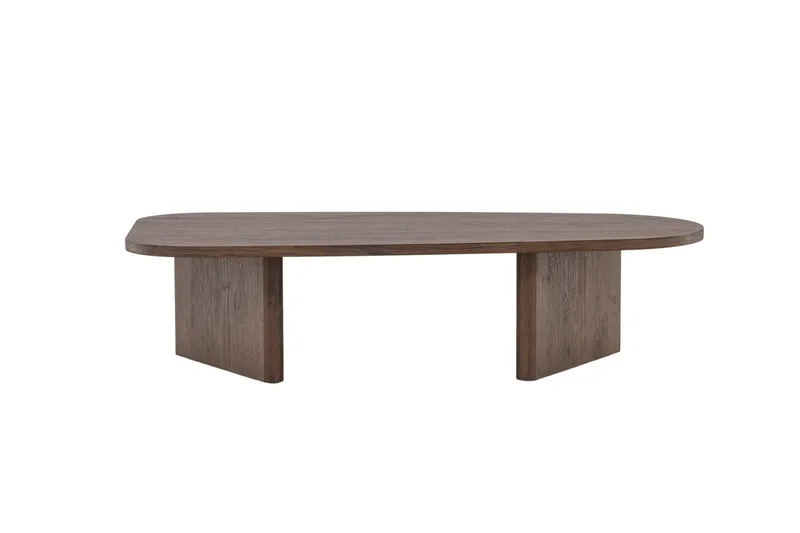 Grönvik Ovalt Soffbord 130x65 cm - Mörkbrunt/Valnöt/Trä - Products - Möbler - Bord & matgrupp - Soffbord