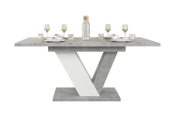 Harumi Matbord 120 cm Rektangulär - Grå/Vit - Products - Möbler - Bord & matgrupp - Matbord & köksbord