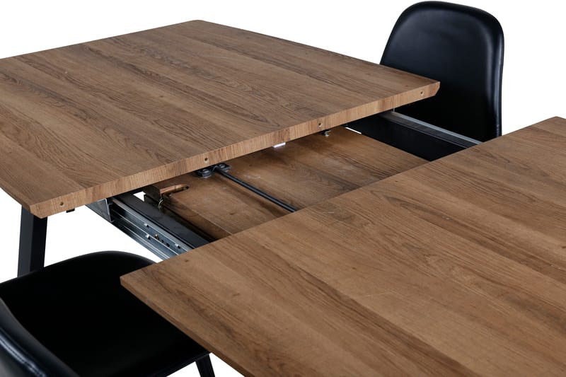 Inca Matgrupp 160 cm Rektangulär med 4 Polar stolar - Svart - Products - Möbler - Bord & matgrupp - Matgrupp