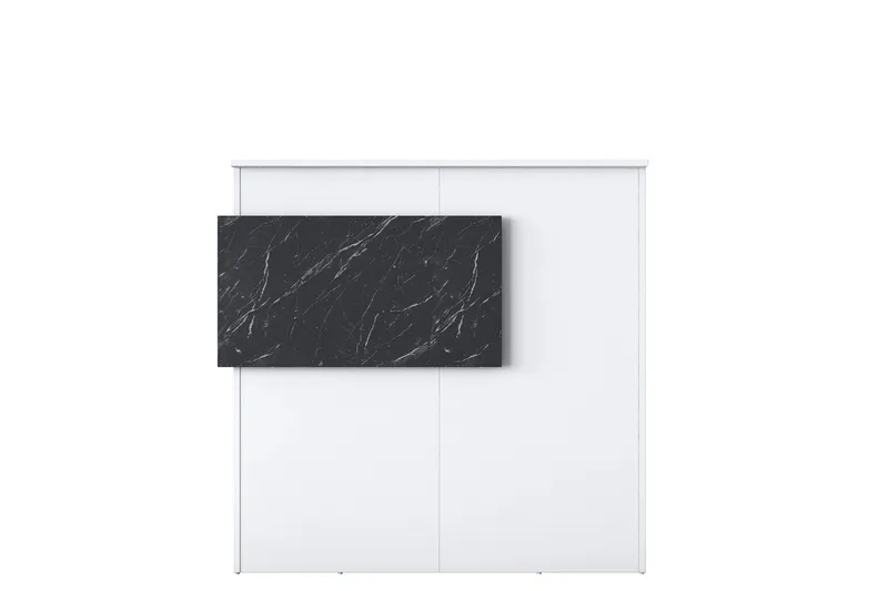 Naruto Skrivbord 110 cm - Marmor/Vit - Products - Möbler - Bord & matgrupp - Kontorsbord - Datorbord