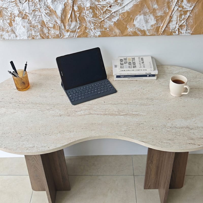 Soryn Skrivbord 120x75x60 cm - Travertine Walnut - Products - Möbler - Bord & matgrupp - Kontorsbord - Datorbord
