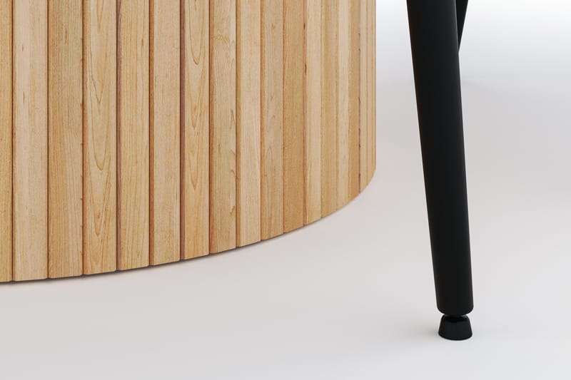 Kopparbo Rund Matgrupp 130-150 cm 4 Alsarp Matstolar - Natural - Products - Möbler - Bord & matgrupp - Matgrupp