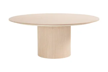 Kopparbo Runt Matbord 180 cm med 8 Gemmiano Stolar - Whitewash - Products - Möbler - Bord & matgrupp - Matgrupp