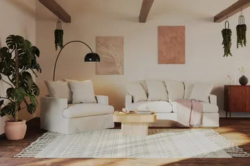 Kopparbo Soffbord 80 cm - Ljust vitlaserat ekträ - Products - Möbler - Bord & matgrupp - Soffbord