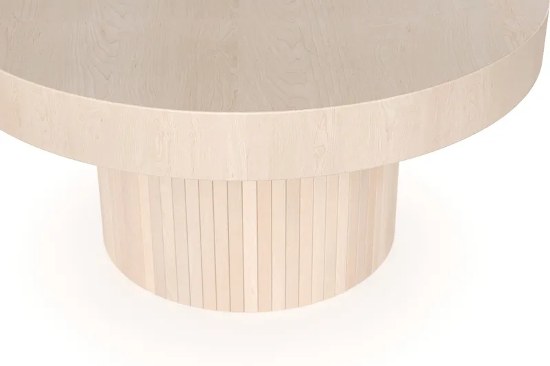 Kopparbo Soffbord 90 cm Runt Vitlaserad Ek - Ljust vitlaserat ekträ - Products - Möbler - Bord & matgrupp - Soffbord