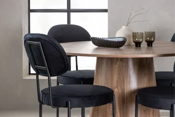 Lanzo Matgrupp 120 cm Rund med 4 Stella Stolar - Natur - Products - Möbler - Bord & matgrupp - Matgrupp