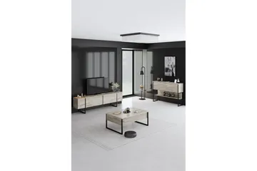 Luxe Soffbord 90 cm - Beige/Svart - Products - Möbler - Bord & matgrupp - Soffbord