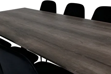 Marina Matgrupp 180 cm Rektangulär med 6 Polar stolar - Svart - Products - Möbler - Bord & matgrupp - Matgrupp