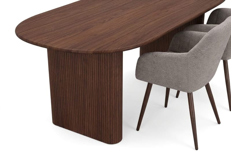 Noira Matgrupp rektangulärt 180 cm Valnöt med 6 Filippa Matstolar - Valnöt - Products - Möbler - Bord & matgrupp - Matgrupp