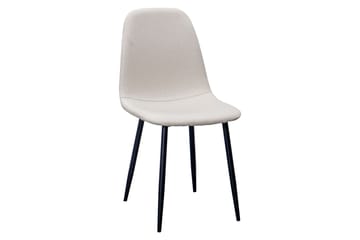 Noira Ovalt Matbord 220 cm Svart +  8 st Nibe stol beige med svarta ben - Svart/Beige - Products - Möbler - Bord & matgrupp - Matgrupp